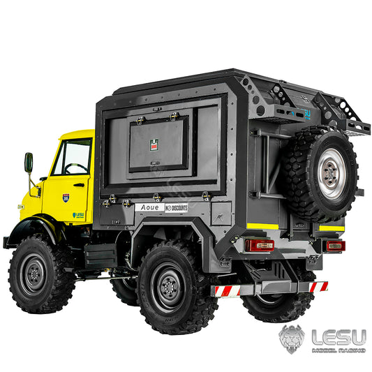 1/10 Full Metal RV Model RAVE-UM406 Simulation Light Truck Openable Door Shell