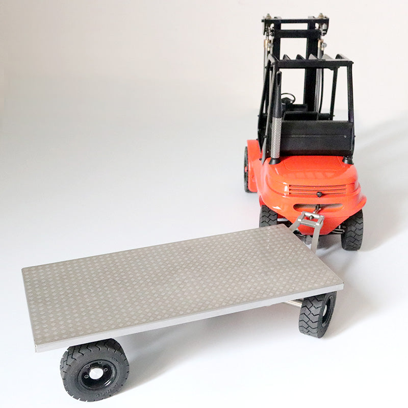 JDMODEL 1/14 Metal Small Pallet Truck Model Toy JDM-122 for Tamiya LESU LXY 1/14 RC Hydraulic Forklift Model Toy Attachments