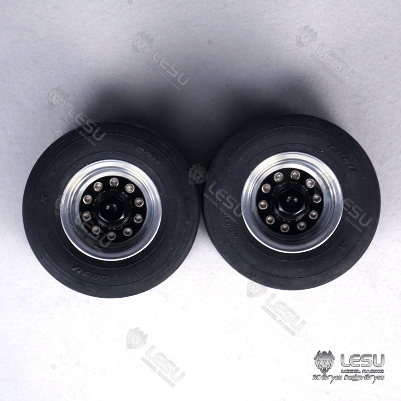 1/14 Truck 52MM Diameter Aluminum Alloy Wheel W-2020 Tamiya Tractor Semi-trailer Trailer DIY Model