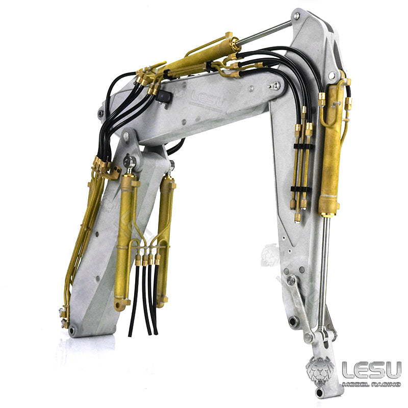 LESU 1/14 hydraulic remote control toy engineering machinery model PC360 excavator wheel excavator modified upgrade three-section hydraulic arm