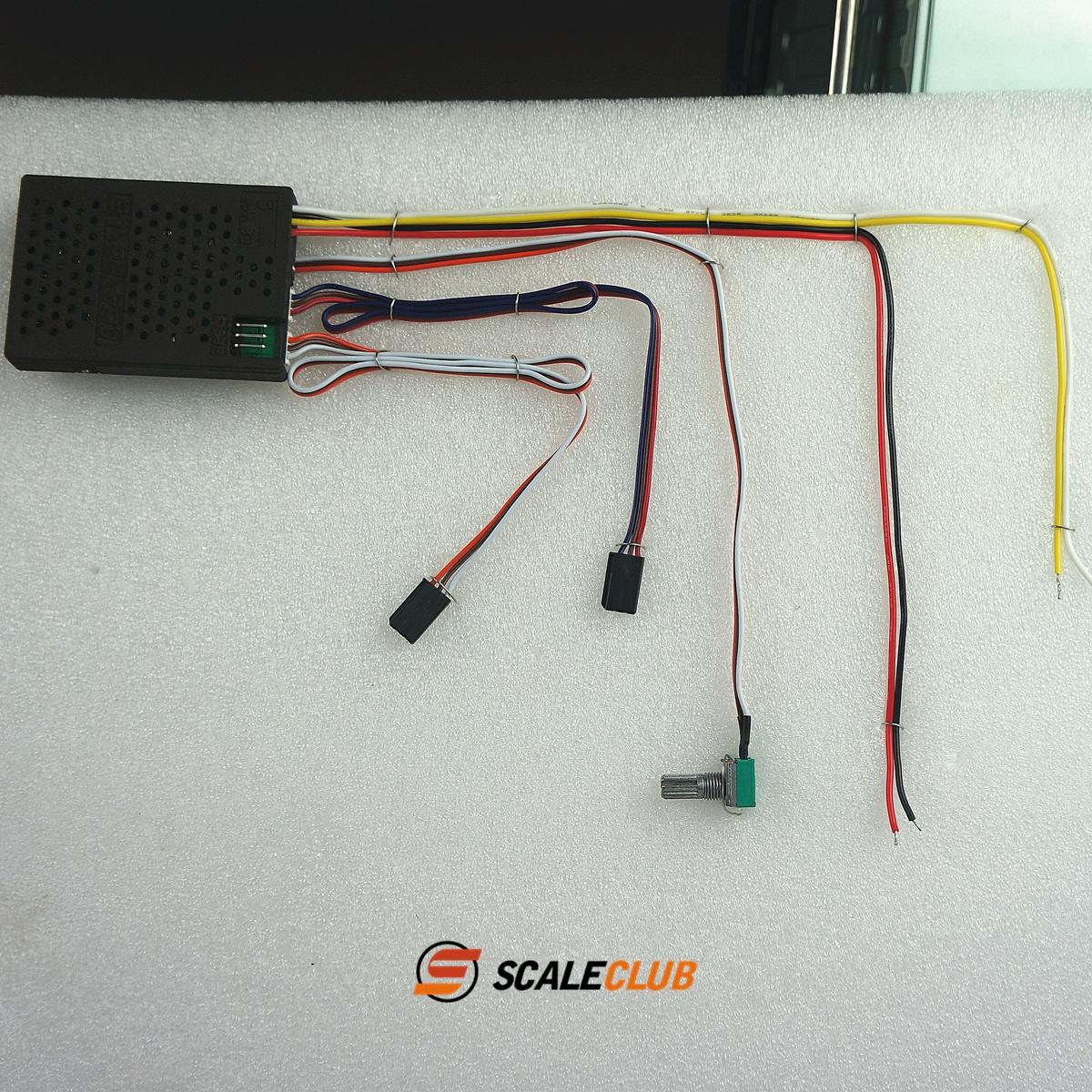 SCALECLUB Tamiya 1:14 drag head sound group mud head sound module