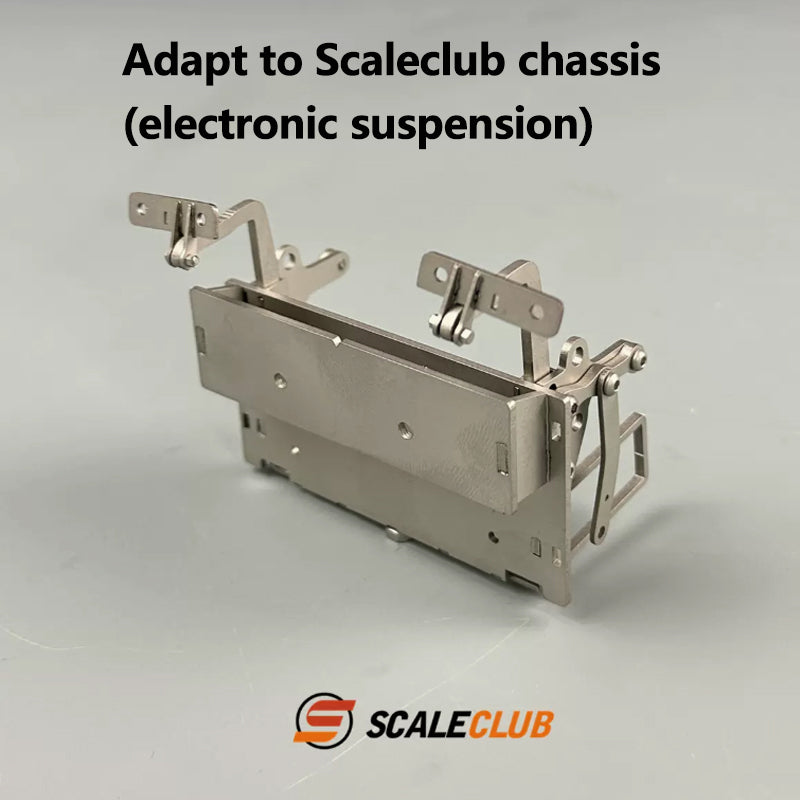 Scaleclub 1/14 scale model with metal MAN TGS body, including swivel bracket, hinge, and headband