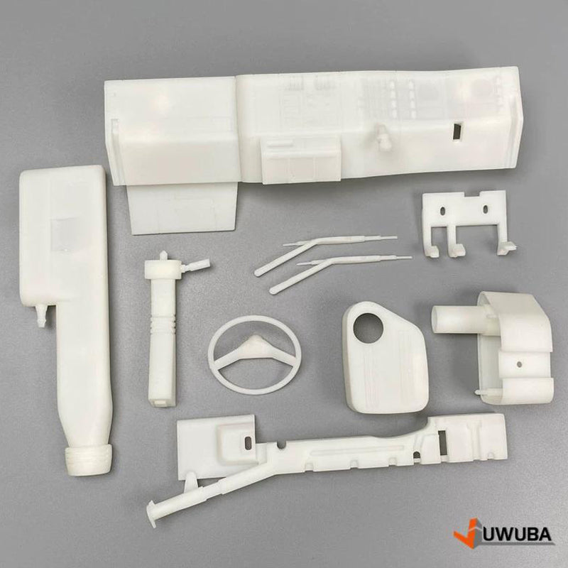 JX Model JUWUBA White 3D Printed Right Rudder Plate for RC 1/14 F2000 Truck Model Toy Metal Cabin Parts