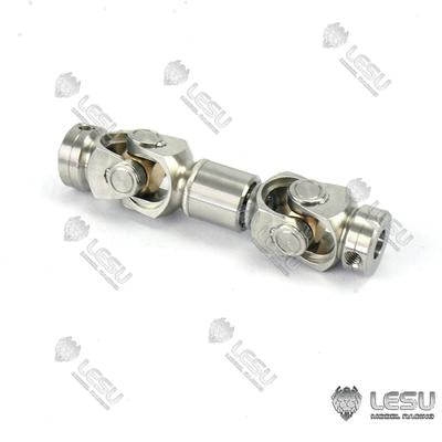 LESU 1/14 truck Tamiya tractor spline drive shaft stainless steel welding CVD universal joint coupling climbing car