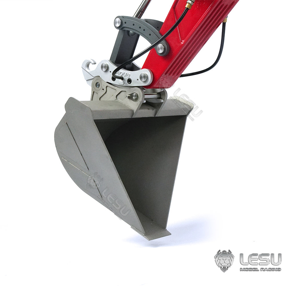 LESU 1/14 Engineering Machinery Model Excavator ET35 Modified Quick-Removal Metal Trapezoidal Bucket Attachment