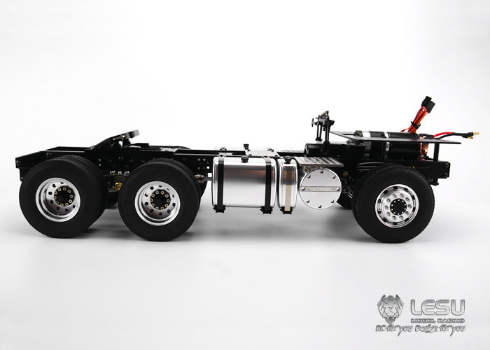 LESU 1/14 Tamiya Scania R620 R470 tractor truck 6X6 metal chassis tractor remote control toy model