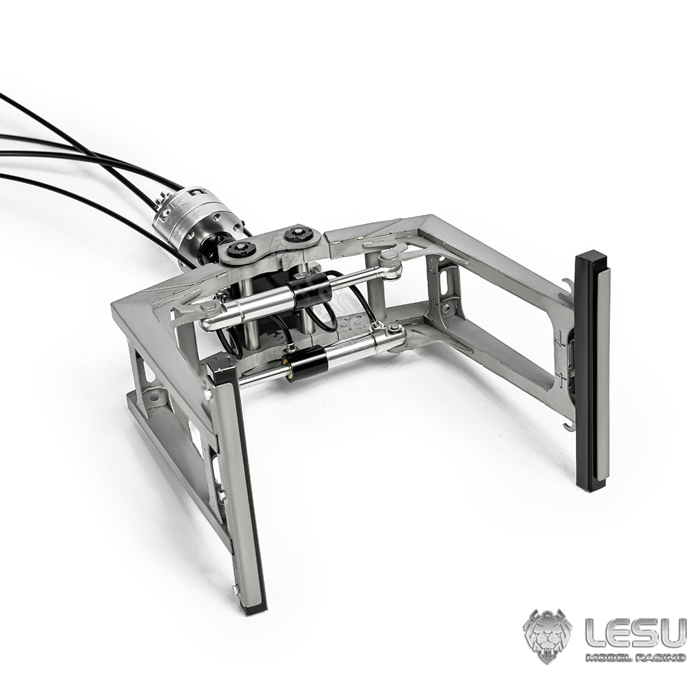 LESU 1/14 Truck Remote Control Model Metal Toy Hydraulic Roll-on/Roll-off Crane Full Unloading Truck LS-A0047 Brick Clamp