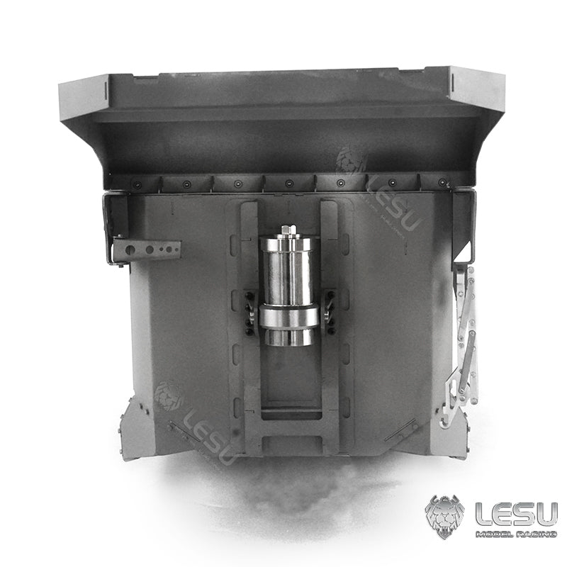 LESU 1/14 Tamiya truck remote control model toy hydraulic front cylinder 8*8 dump truck modified metal container