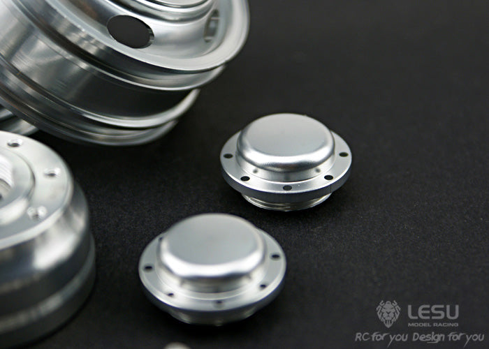 1/14 truck front axle wheel hub W-2009 narrow tire aluminum alloy wheel hub Tamiya tractor mud head model LESU