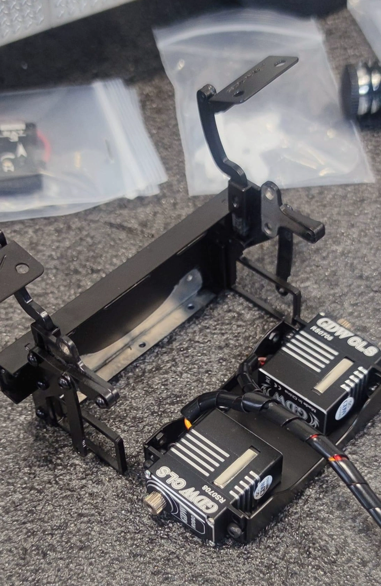 Scaleclub 1/14 scaleclub chassis dedicated front electronic suspension bracket Nooxion electronic suspension