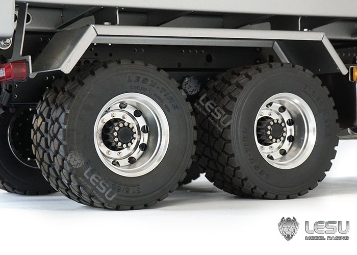 LESU 1/14 Volvo Truck Model 6x6 Dump Truck Three-axle Full Drive F-Frame Hydraulic System