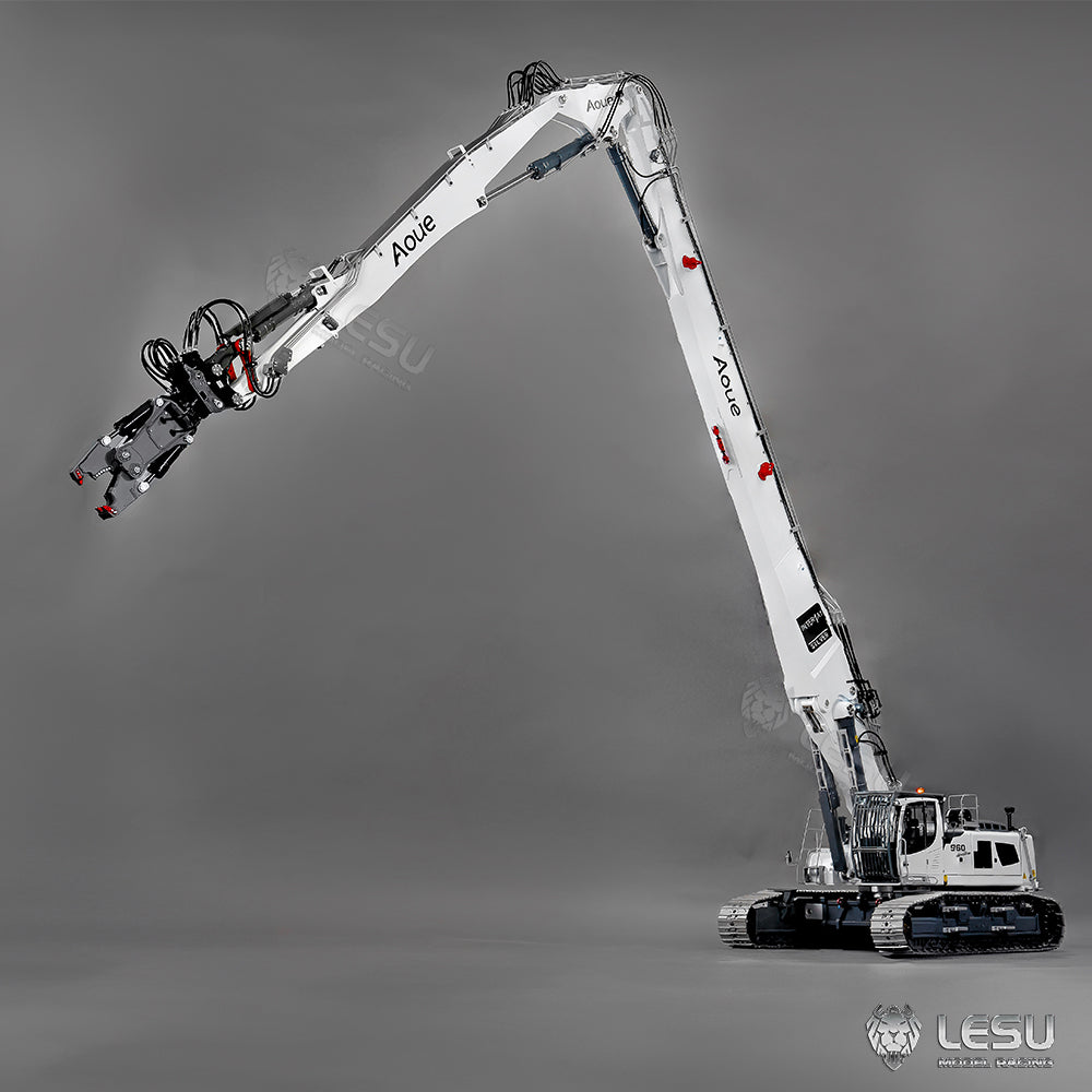 LESU 1/14 Fully Hydraulic Remote Control Model Simulation Excavator Aoue-LR960 Demolition Machine Excavator