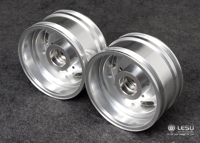 1/14 American truck front wheel hub aluminum alloy material W-2045 King tractor global route and other upgrades LESU
