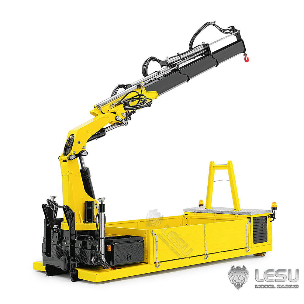LESU 1/14 Truck 8X8 Roll-on/Roll-off Truck Upgrade Kit Fully Unloaded 7-Valve Truck-mounted Crane Ballast Bucket Assembly