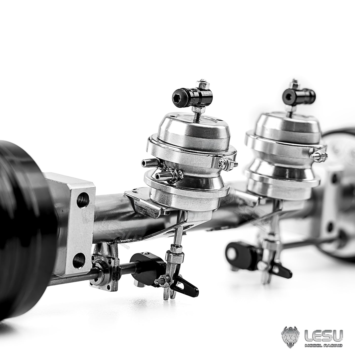 LESU 1/14 model drum brake non-powered two-wheel axle (brake state) Q-9072-A