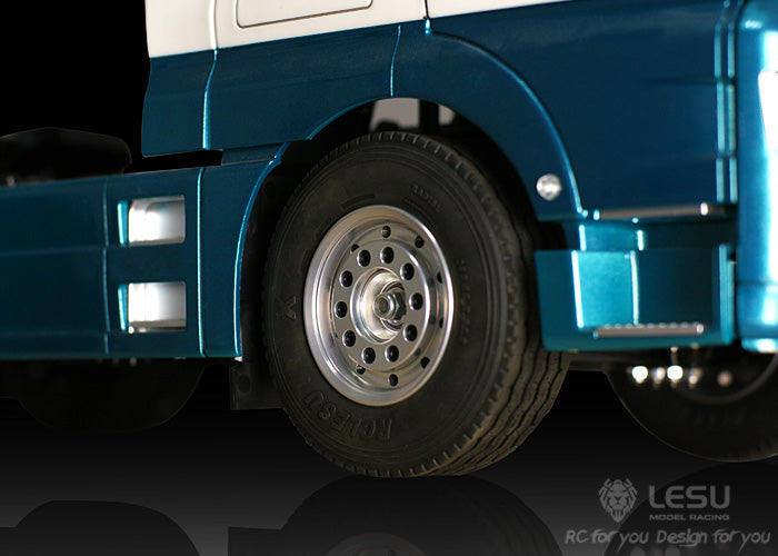 1/14 truck aluminum alloy wheel front wide wheel W-2008 Tamiya tractor Hino special wheel model LESU