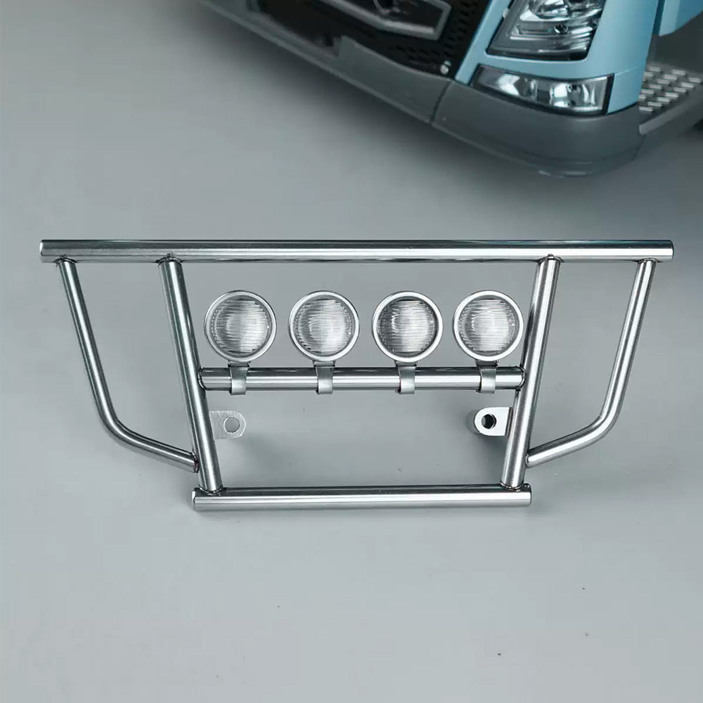 Scaleclub Model for Tamiya LESU 1/14 RC Truck Model Toy Metal Front Bumper with Light Upgrade Parts or DIY Modified Parts