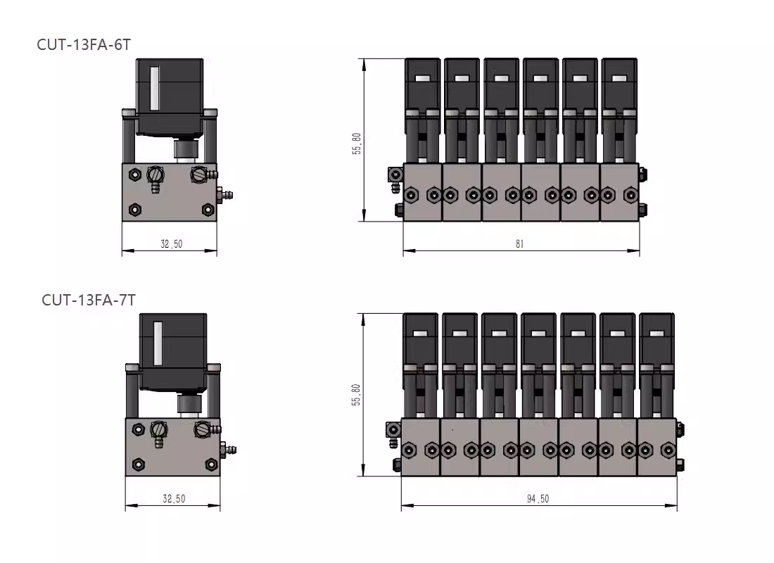 CUT-13FA Hydraulic Model Multi-way Reversing Valve 2-7 Way Multi-way Valve Hydraulic Engineering Model