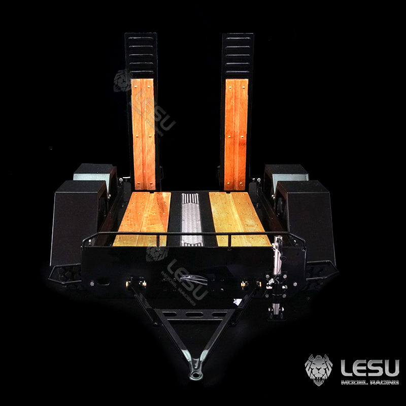 LESU 1/14 hydraulic mechanical model toy Bobcat small skid steer loader dedicated full trailer LS-A0036