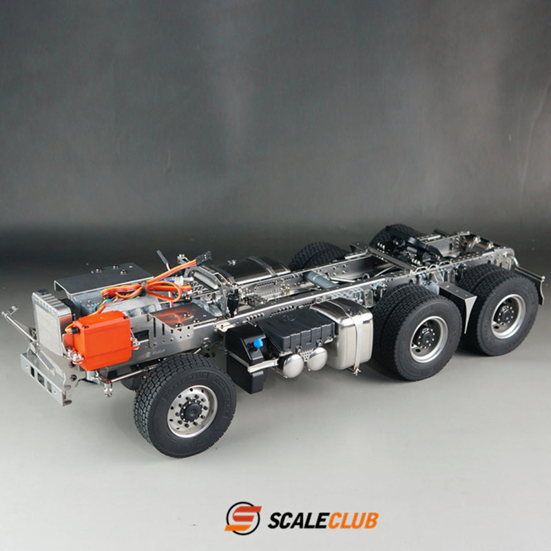 scaleclub 1/14 Tamiya MAN tractor truck upgrade 6x4 6x6 full metal chassis
