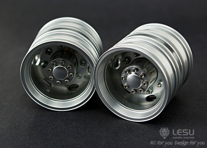 1/14 Truck rear wheel hub W-2010 Tamiya tractor aluminum alloy wheel hub DIY mud truck model accessories LESU
