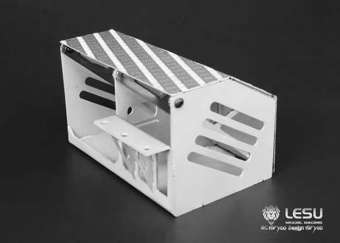 Fully unloaded roll-on/roll-off vehicle two-position reversing valve tool box Tamiya 1/14 tractor simulation decorative parts mud head DIY model