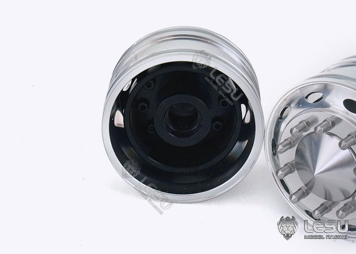 1/14 American simulation truck model toy modification upgrade CNC metal front wheel hub W-2059 Tamiya LESU