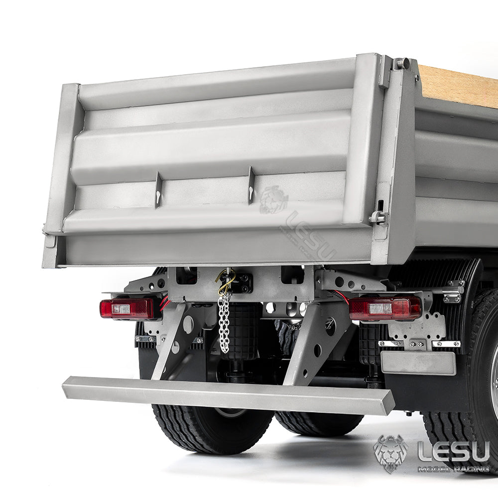 LESU 1/14 full trailer dump truck trailer CNC bucket center hydraulic cylinder lifting LS-A0051-B