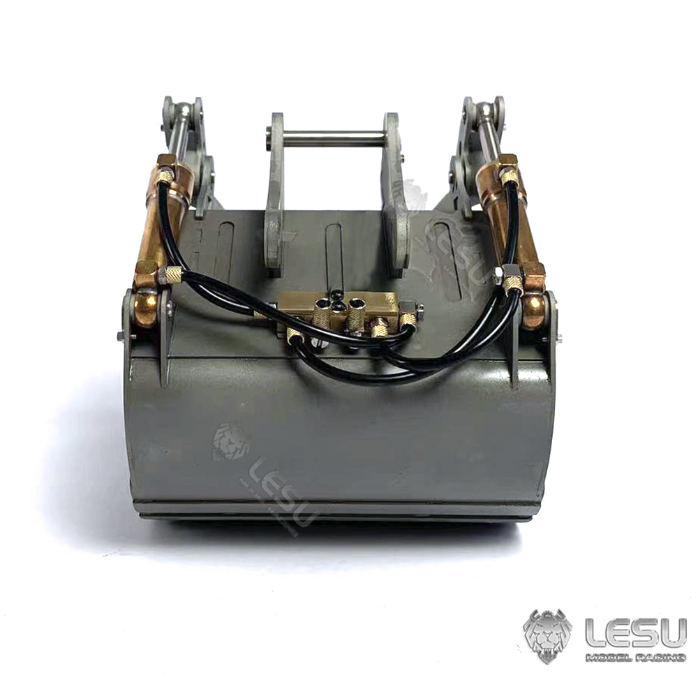 LESU 1/14 Engineering Machinery Model Excavator ET35 Modified Quick Change Hydraulic Grab Bucket Attachment