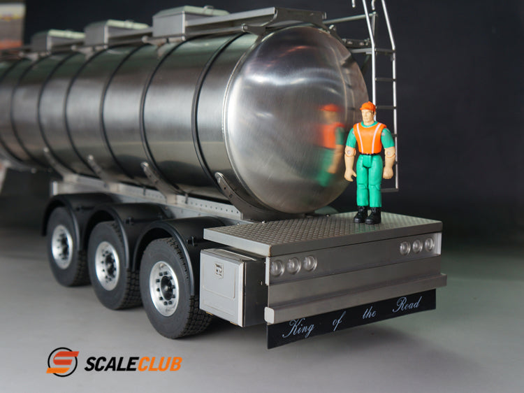scaleclub 1/14 Tamiya tractor truck full metal tank trailer liquid transport trailer