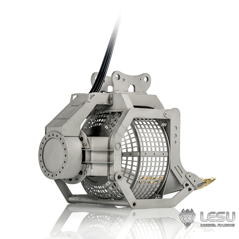 LESU 1/14 Excavator Model Quick Release Full Metal Hydraulic Motor Screen Bucket Accessory AT-C0018