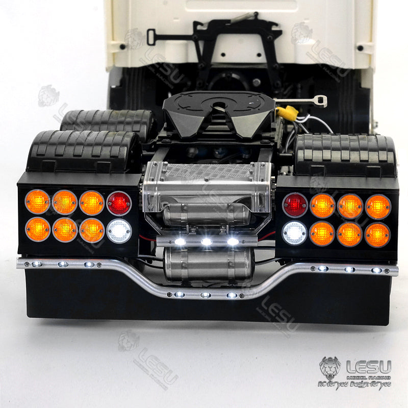 1/14 truck toy tail beam tail light gas tank set warning light Tamiya tractor R620 R470LESU