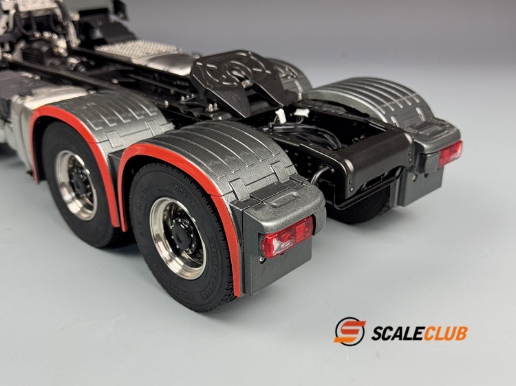 SCALECLUB 1/14 MAN TGS full metal door shell 6*6 tractor truck chassis