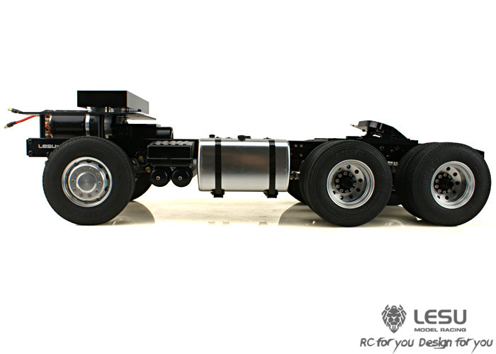 LESU 1/14 Tamiya Scania tractor truck metal three-axle 6X4 chassis remote control car model modification