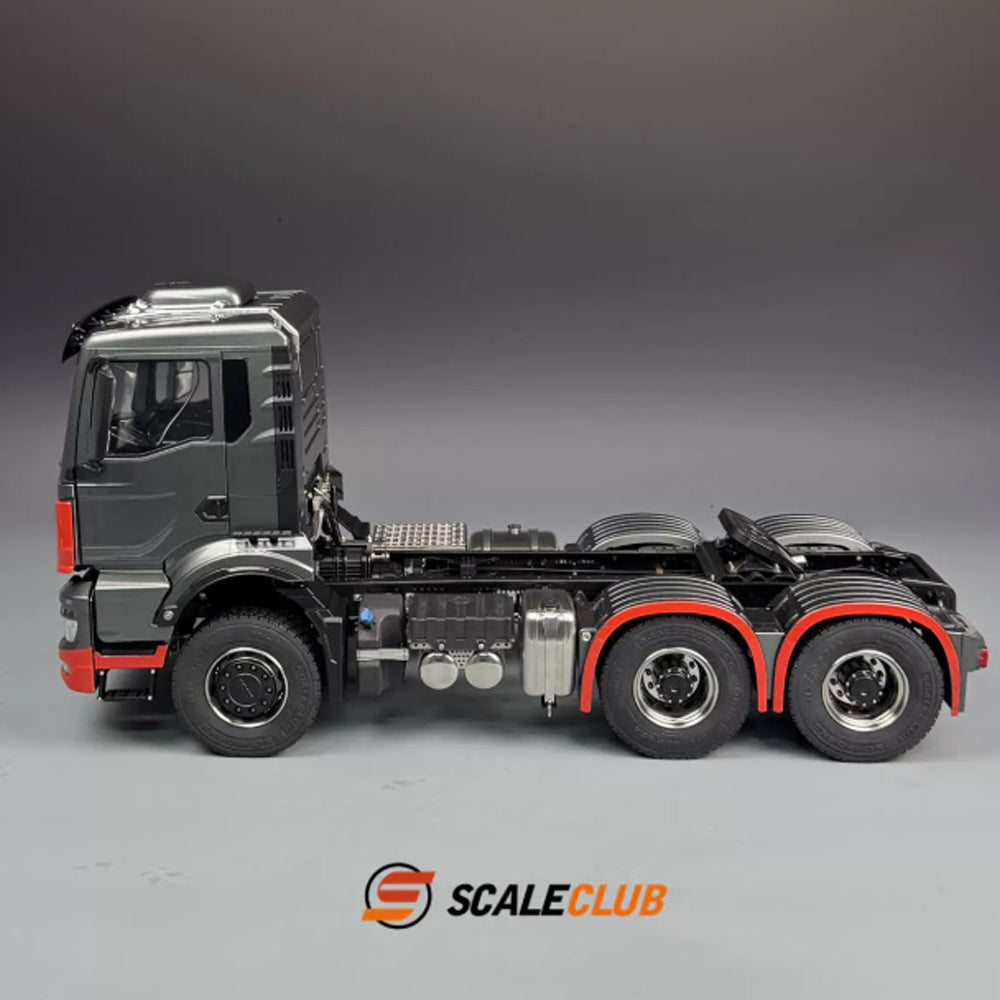 SCALECLUB 1/14 MAN TGS full metal door shell 6*6 tractor truck chassis