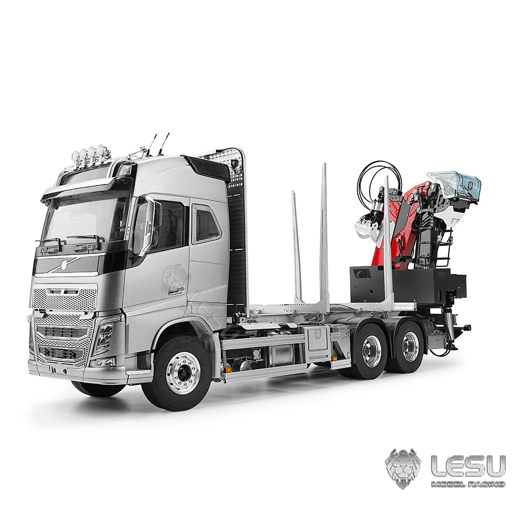 LESU 1/14 truck model FH16 6*6 timber crane complete vehicle without cab Tamiya timber truck