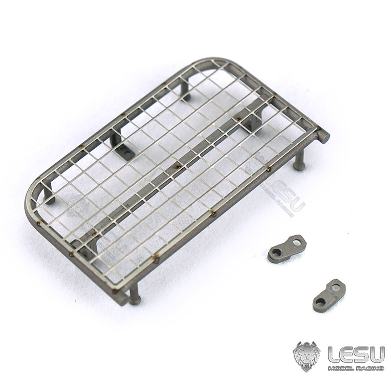 LESU 1/14 remote control hydraulic model PC360 excavator cab top metal anti-collision mesh spotlight