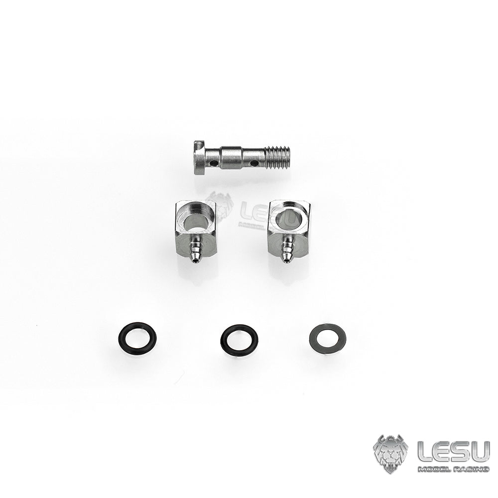 LESU modified stainless steel precision elbow double outlet M3 nozzle suitable for nylon 2*1mm oil pipe