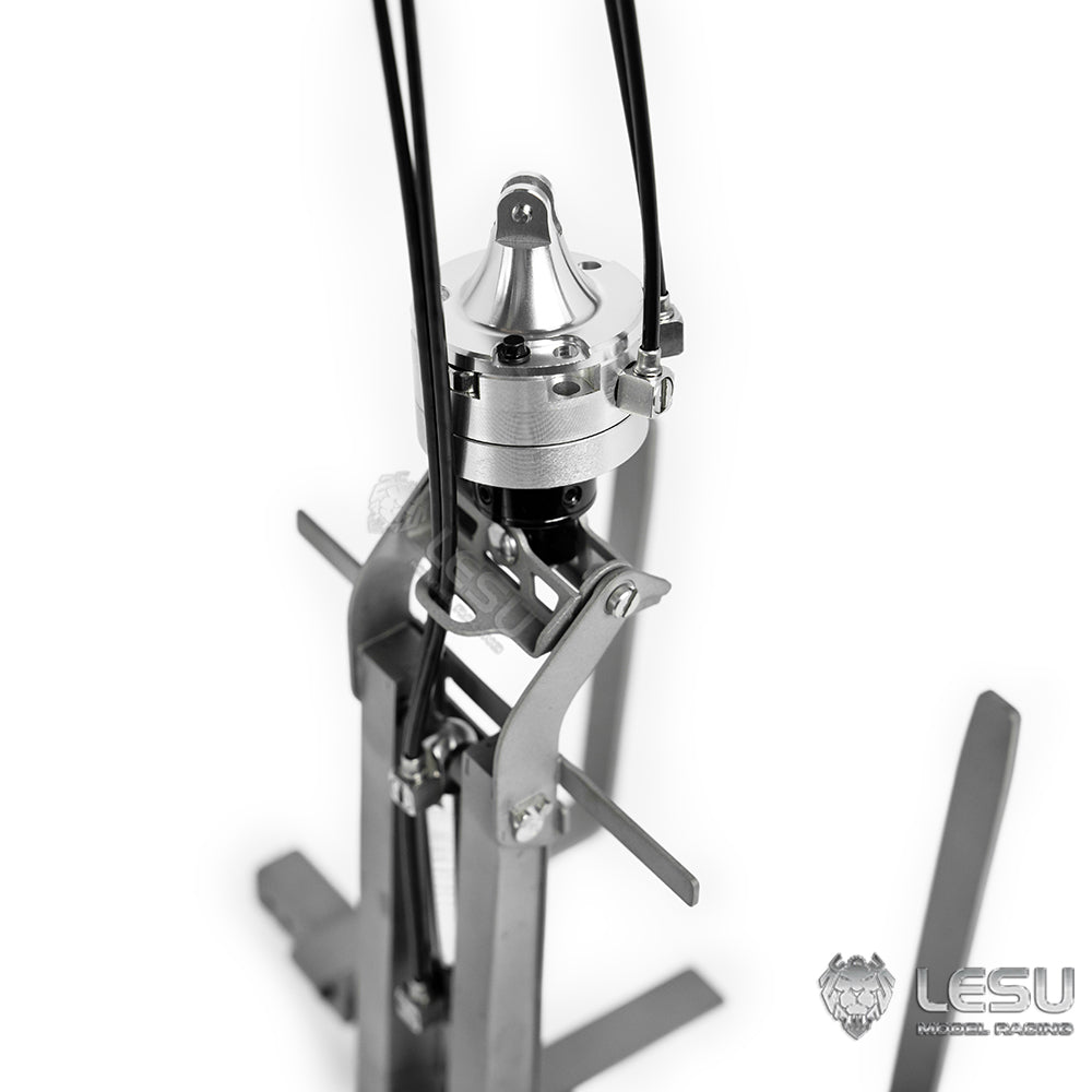 LESU 1/14 Truck Remote Control Model Metal Toy Hydraulic Truck Crane Folding Fork LS-A0048