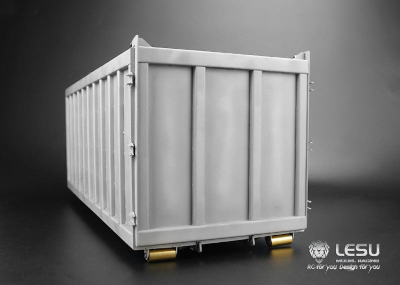 LESU 1/14 Truck Metal Toy Fully Unloaded Hydraulic Roll-off Truck Cargo Box Set LS20160901-H