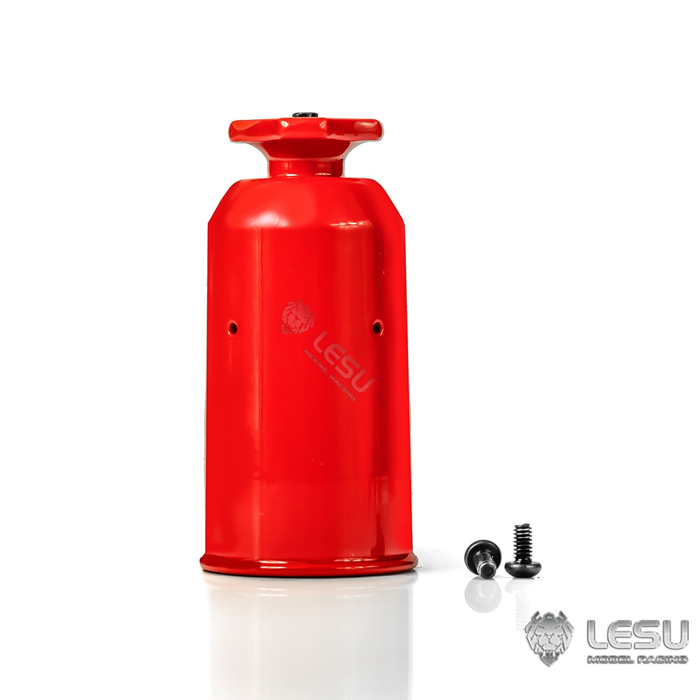 LESU 1/14 Hydraulic Remote Control Toy Heavy Backhoe Bucket Excavator Decorative Fire Extinguisher Nitrogen Bottle Metal DIY Modified Accessories