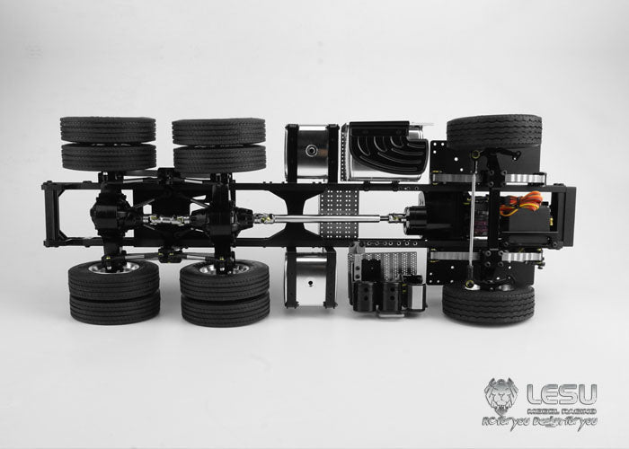 LESU 1/14 Tamiya benz1851 3363 tractor truck 6X4 metal chassis remote control model truck modification