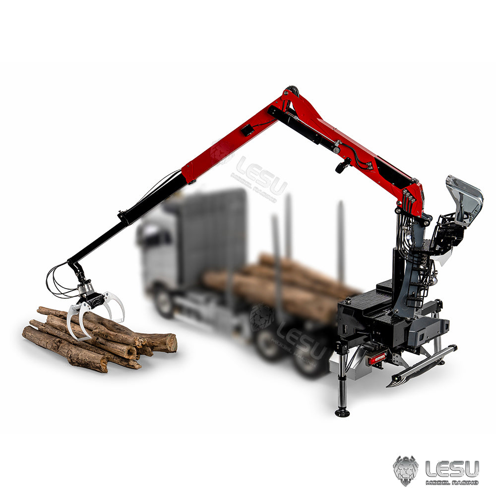 1/14 Truck Tractor Model Hydraulic Truck Crane Timber Crane with Flying Arm LS-A0002 Tamiya 8-way Valve