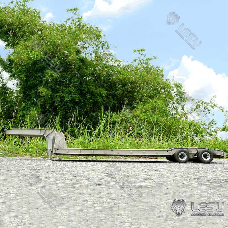 LESU 1/14 Tamiya Truck Engineering Trailer Metal Small Wheel Semi-trailer LS-A0005