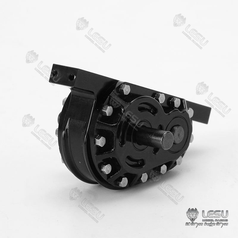 LESU 1/14 Tamiya tractor truck dump truck modified aluminum alloy reduction gear ratio 1:2 transfer case F-5024
