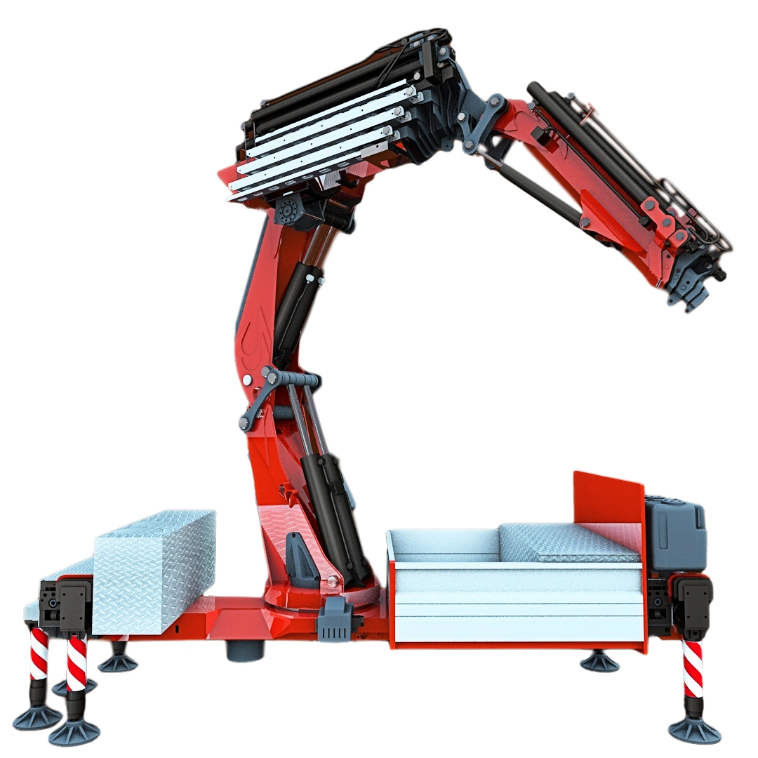 F1650 Heavy Duty Truck Mounted Crane - JXmodel Truck Remote Control Car Model Tractor Eurocar Fully Hydraulic Construction Machinery