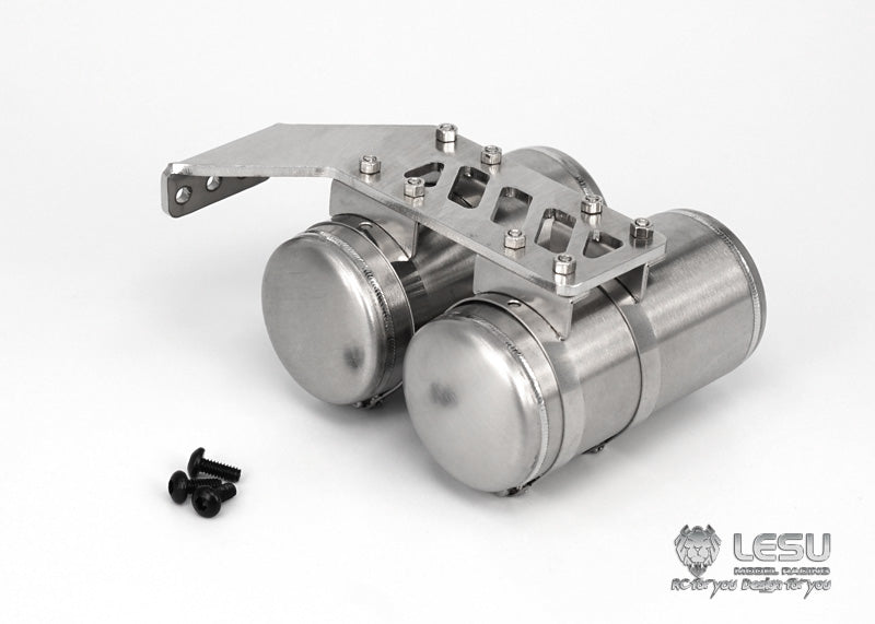 LESU G-6170 1/14 truck model simulation metal gas tank double gas tank air filter accessories Tamiya upgrade modification