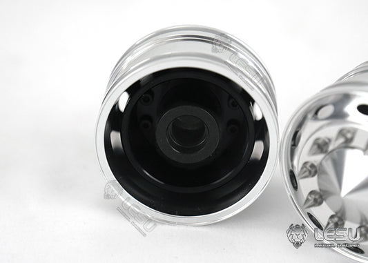 1/14 American simulation truck model toy modification upgrade parts CNC full metal front wide wheel Tamiya LESU