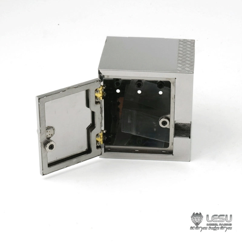 G-6167 For Tamiya 1/14 RC Truck Simulation Metal Tool Box Stainless Steel Decoration Upgrade Modification Accessories LESU