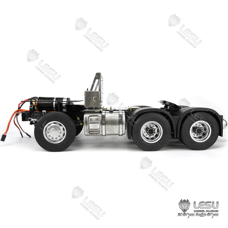 LESU1/14 Tamiya Truck MAN TGS Full Metal 6X4 Tractor Chassis Toy Model